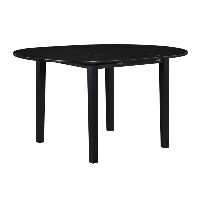 Edenwood 5Piece Round Dining Set Black Furniture.ca