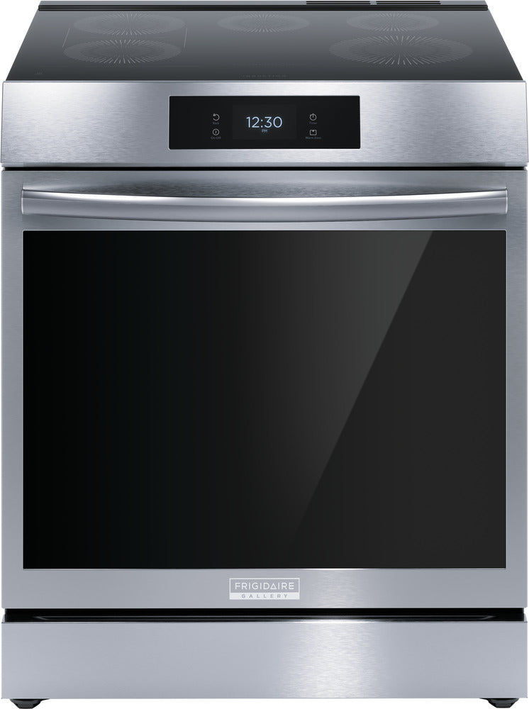 Frigidaire Gallery Smudge-Proof Stainless Steel 30" Front Control Induction Range with Total Convection (6.2 Cu. Ft) - GCFI306CBF