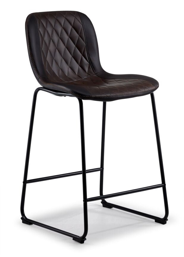 Pont Upholstered Counter Height Stool - Brown
