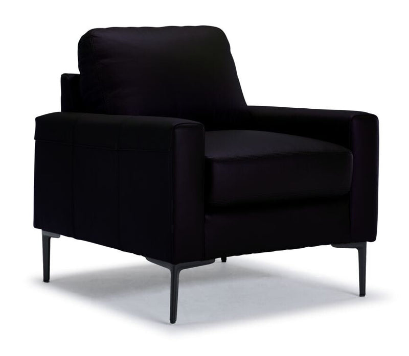 Arcadia Leather Chair - Raven