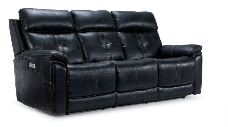 Hunter Triple Power Reclining Sofa with Multimedia system - Eclipse