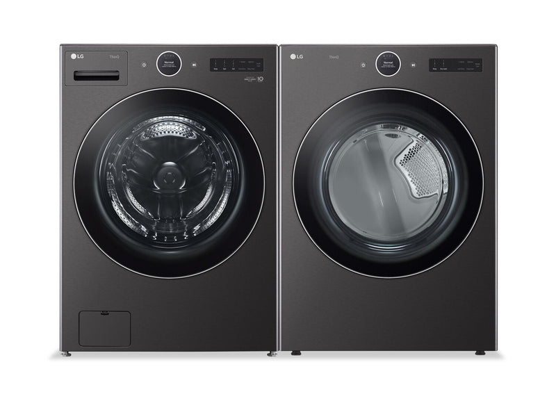 LG 5.8 Cu. Ft. Smart Front-Load Washer and 7.4 Cu. Ft. Electric Dryer - WM6700HB/DLEX670B