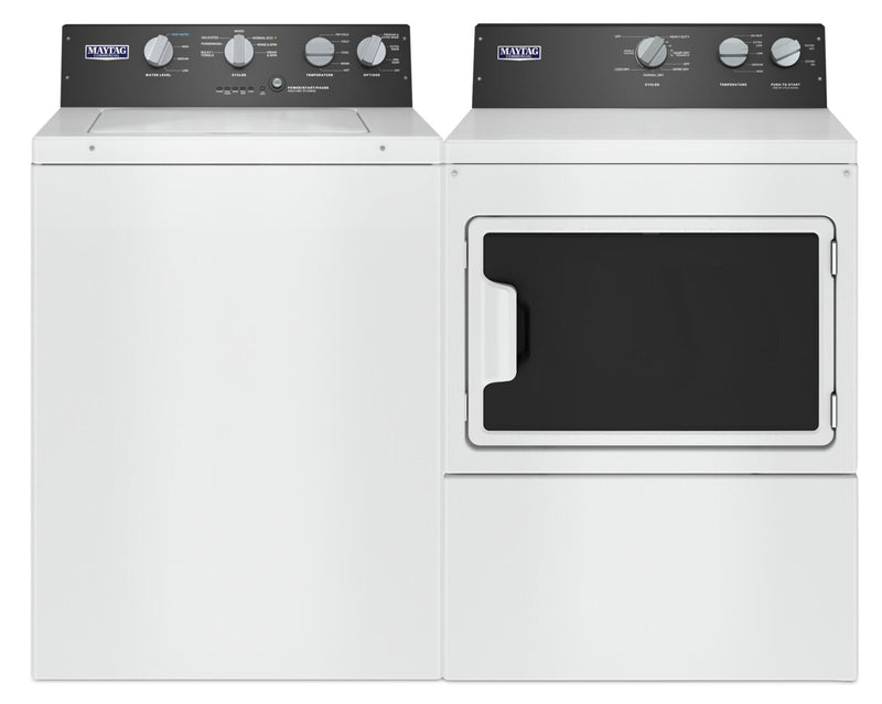Maytag 4 Cu. Ft. Top-Load Washer and 7.4 Cu. Ft. Gas Dryer - MVWP586W/MGDP586W