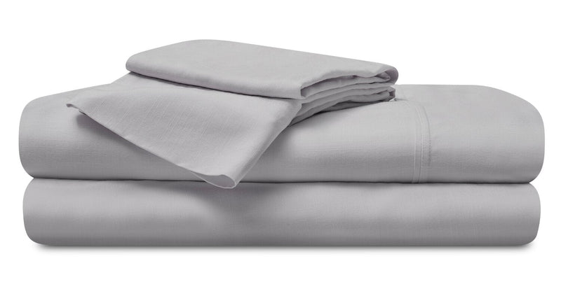 BEDGEAR Hyper-Linen™ Performance 5-Piece King Split Sheet Set - Light Grey 