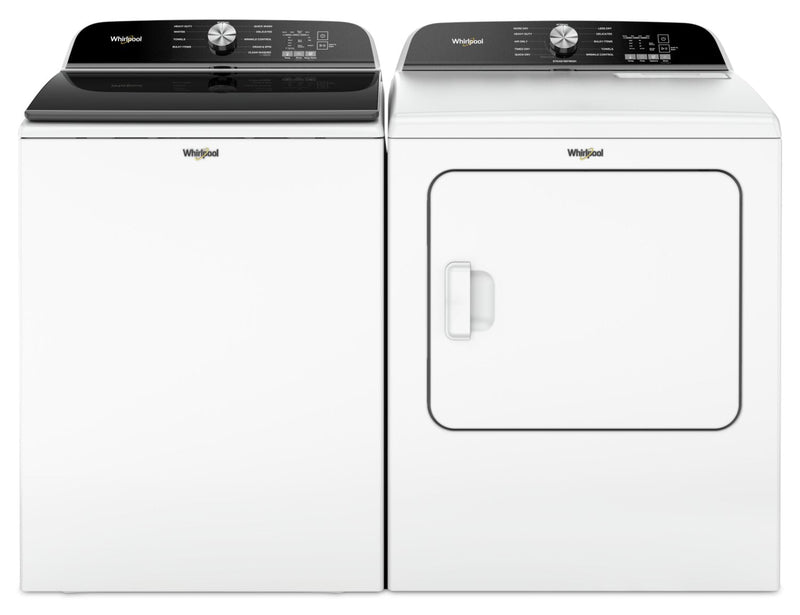 Whirlpool 6.1 Cu. Ft. Top-Load Washer with Removable Agitator and 7 Cu. Ft. Gas Dryer - WTW6157W/WGD6150W