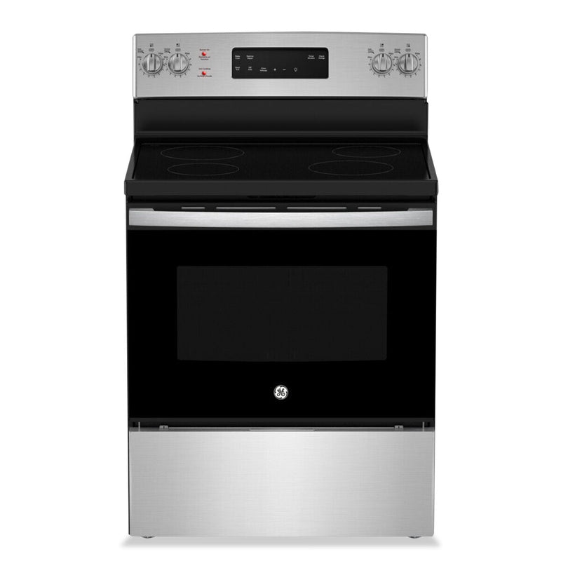 GE 5 Cu. Ft. Freestanding Electric Range with Self-Clean - JCB630SVSS  