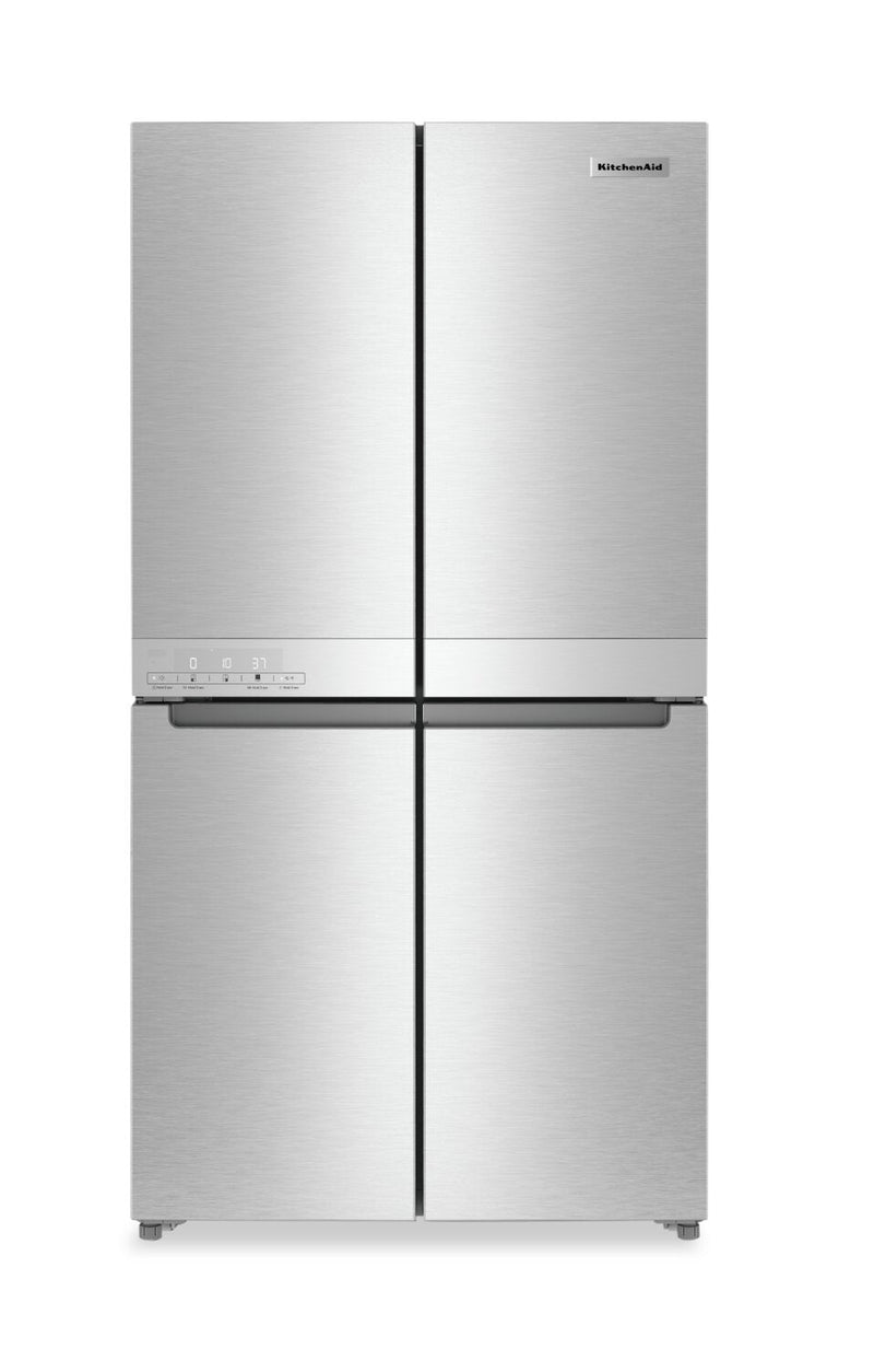KitchenAid 19.4 Cu. Ft. Counter-Depth 4-Door Refrigerator - KRQC506MPS