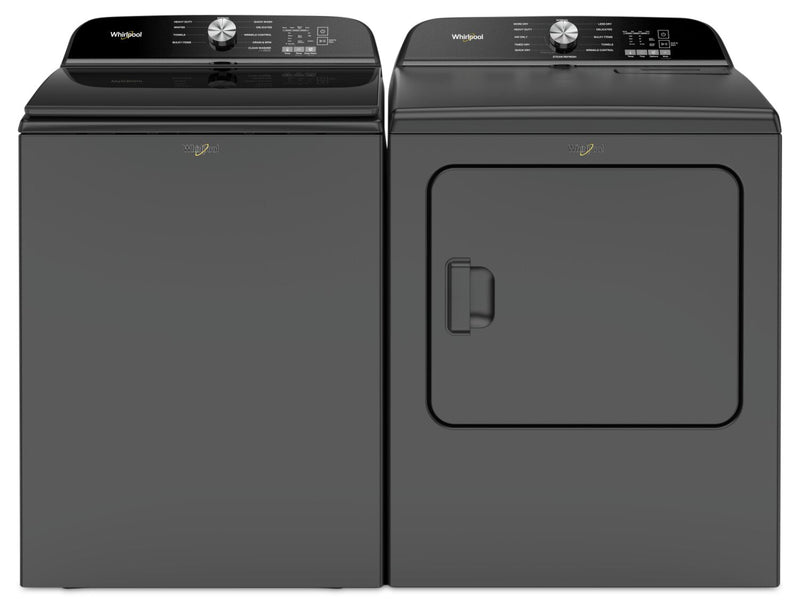 Whirlpool 6.1 Cu. Ft. Top-Load Washer with Removable Agitator and 7 Cu. Ft. Electric Dryer - WTW6157B/YWED615B