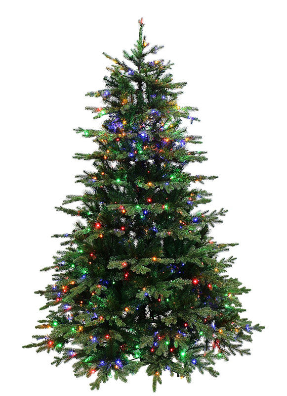 Talinn 5ft European Balsam Fir Pre-Lit LED Christmas Tree - Warm White/Multi-coloured