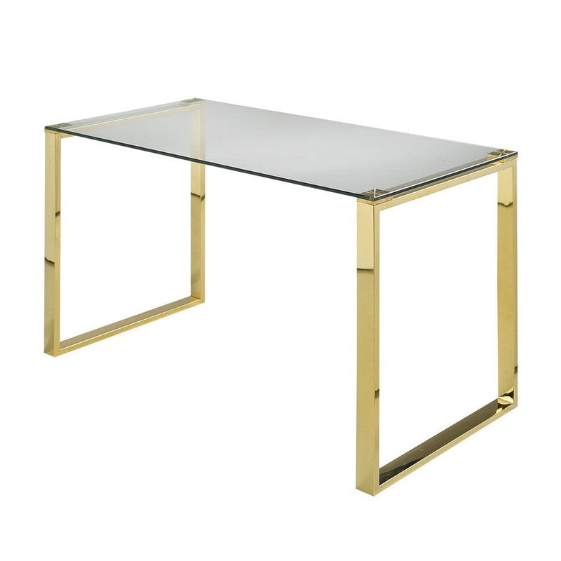 Fonsny Tempered Glass Desk - Gold