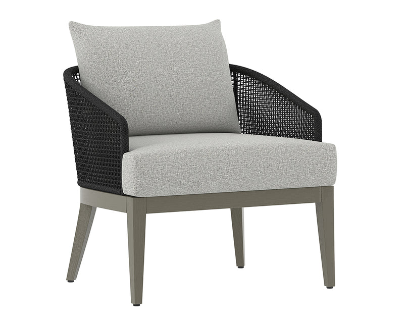 Negage Teak Outdoor Accent Chair - Smoke Grey