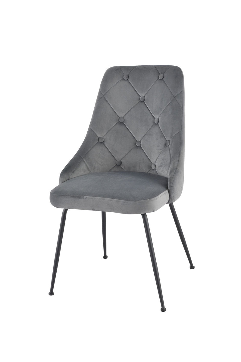Mavis Side Chair - Grey/Black