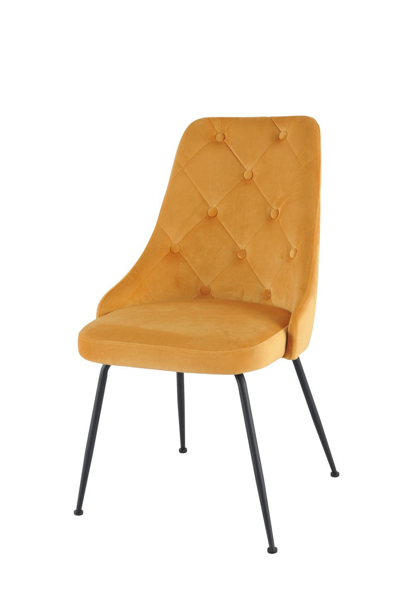 Mavis Side Chair - Yellow/Black