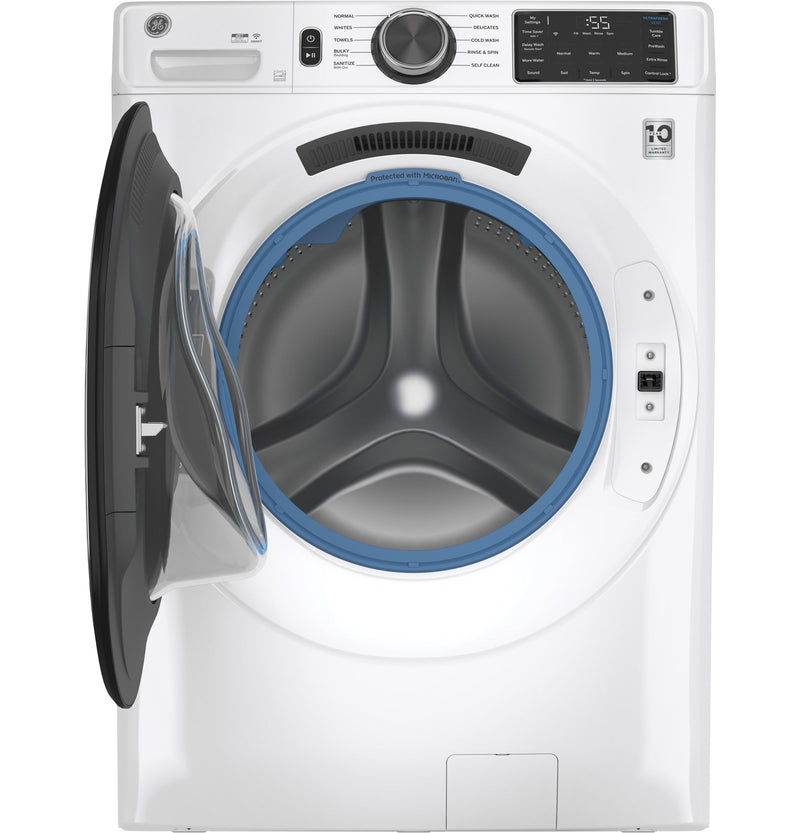 GE White Front Load Washer (5.5 Cu. Ft.) - GFW550SMNWW