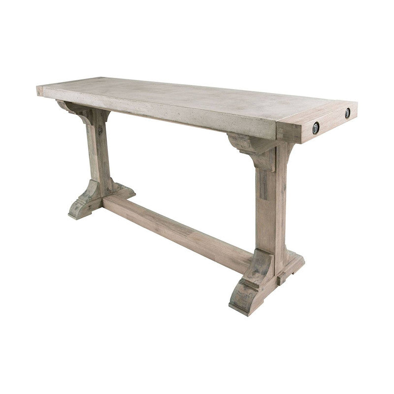 Xyst Concrete Console Table - Waxed Atlantic