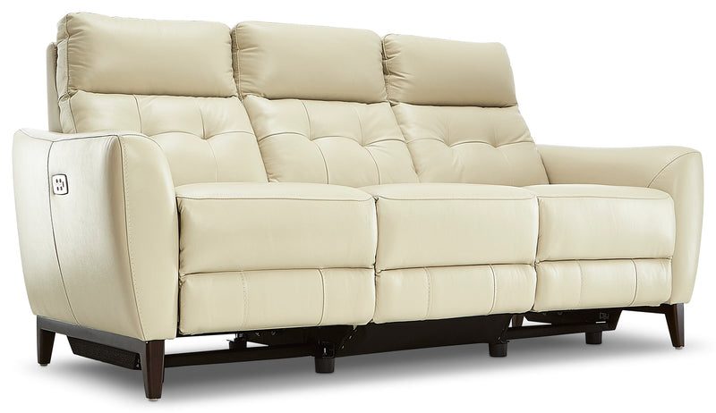 Trico Dual Power Reclining Sofa - Colby Stone