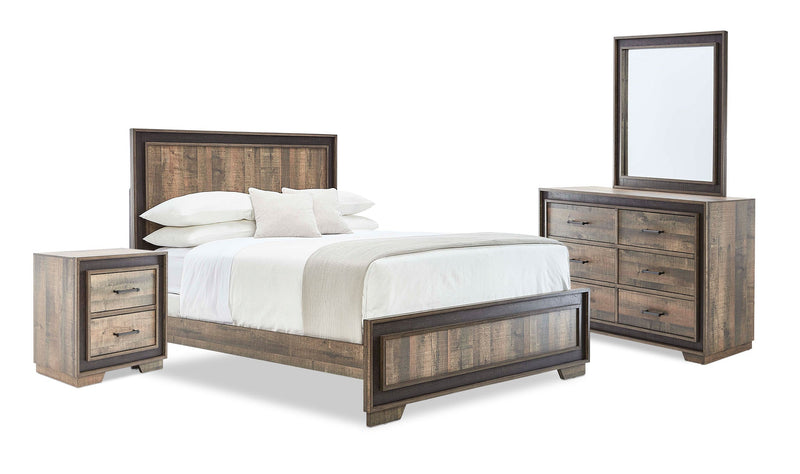 Dunbar 6-Piece Queen Bedroom Set - Weathered Brown