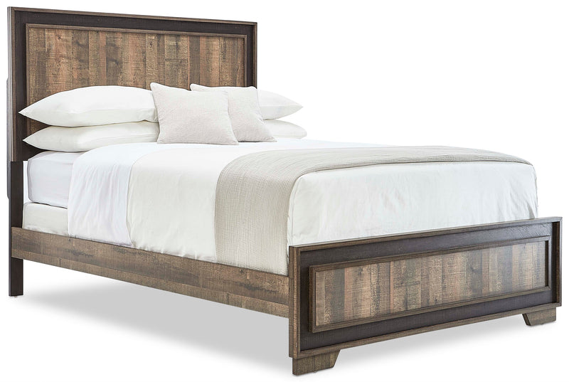 Dunbar Queen Bed - Weathered Brown