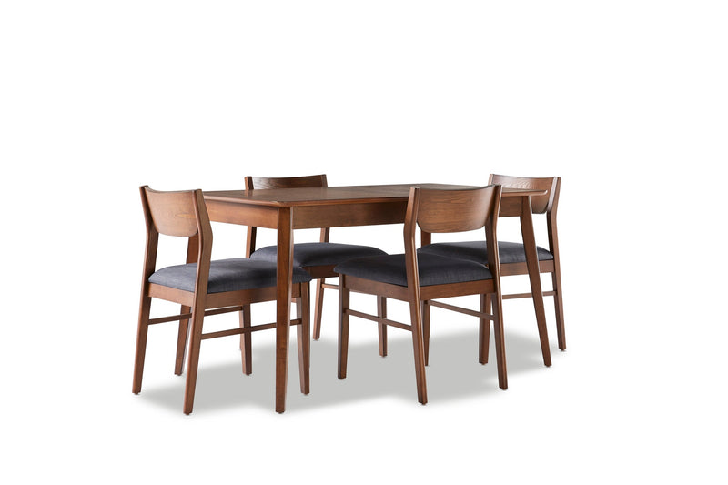 Dianne 5-Piece Dinette Set - Walnut