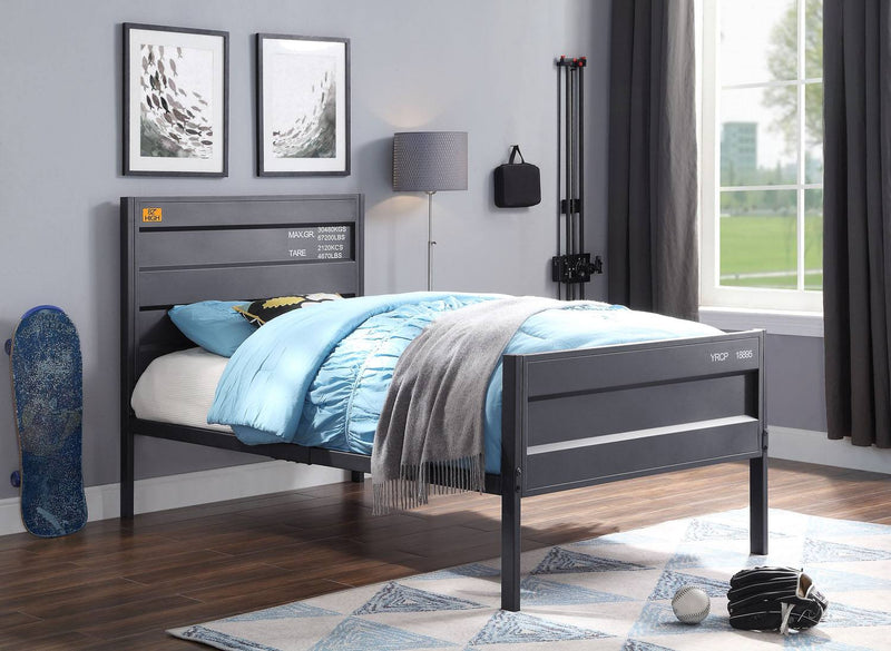 Konto Industrial Twin Bed - Gunmetal Grey