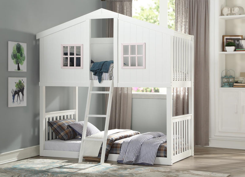 Tau Cottage Bunk Bed with 2 Twin Beds