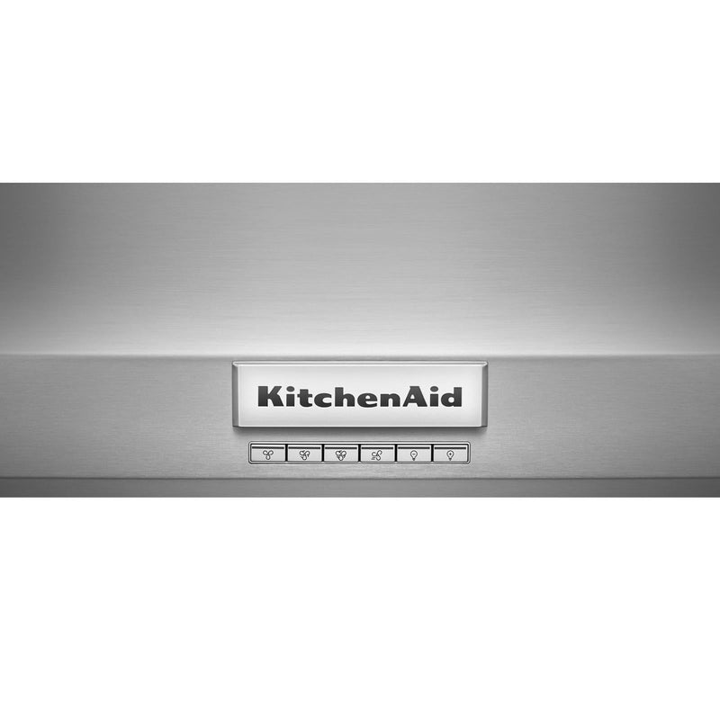 KitchenAid Stainless Steel 48" Commercial-Style Wall-Mount Canopy Range Hood - KVWC908KSS