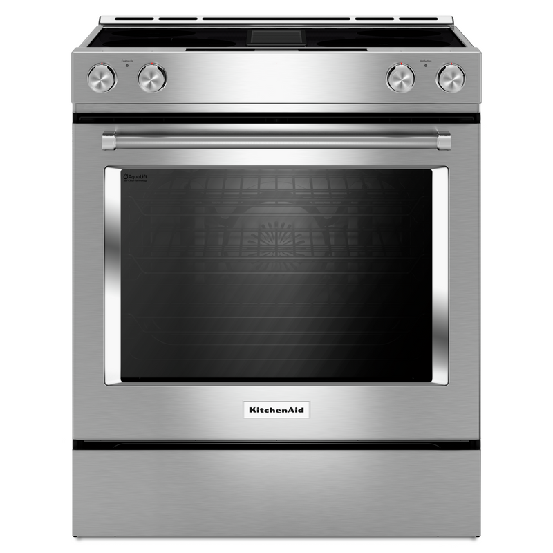 KitchenAid Stainless Steel Slide-In Electric Convection Range (6.4 Cu. Ft.) - KSEG950ESS