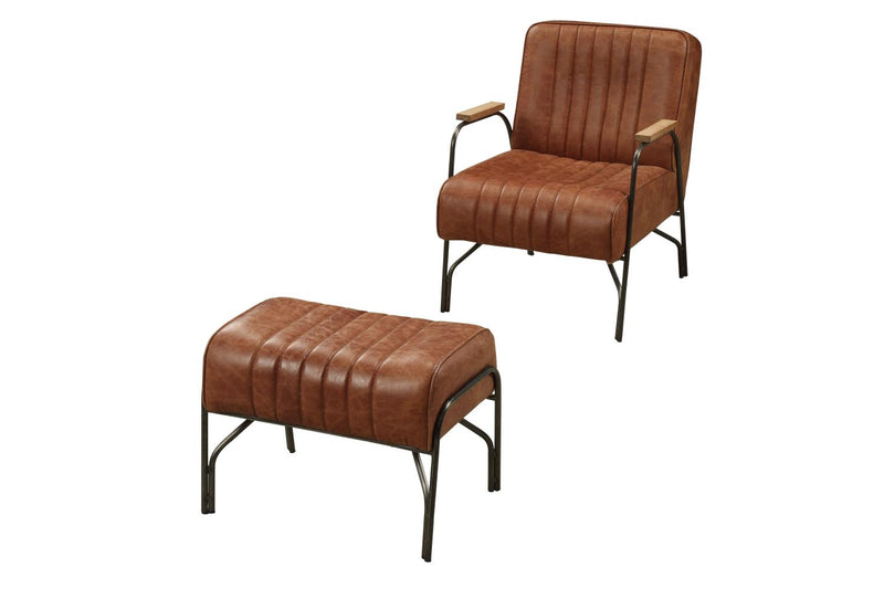 Charlie Brown - III Leather Chair & Ottoman