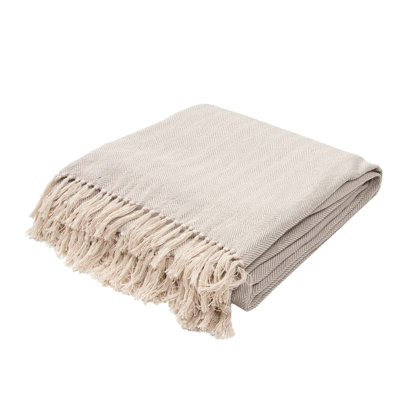 Baycrest Throw - Neutral Grey/Birch