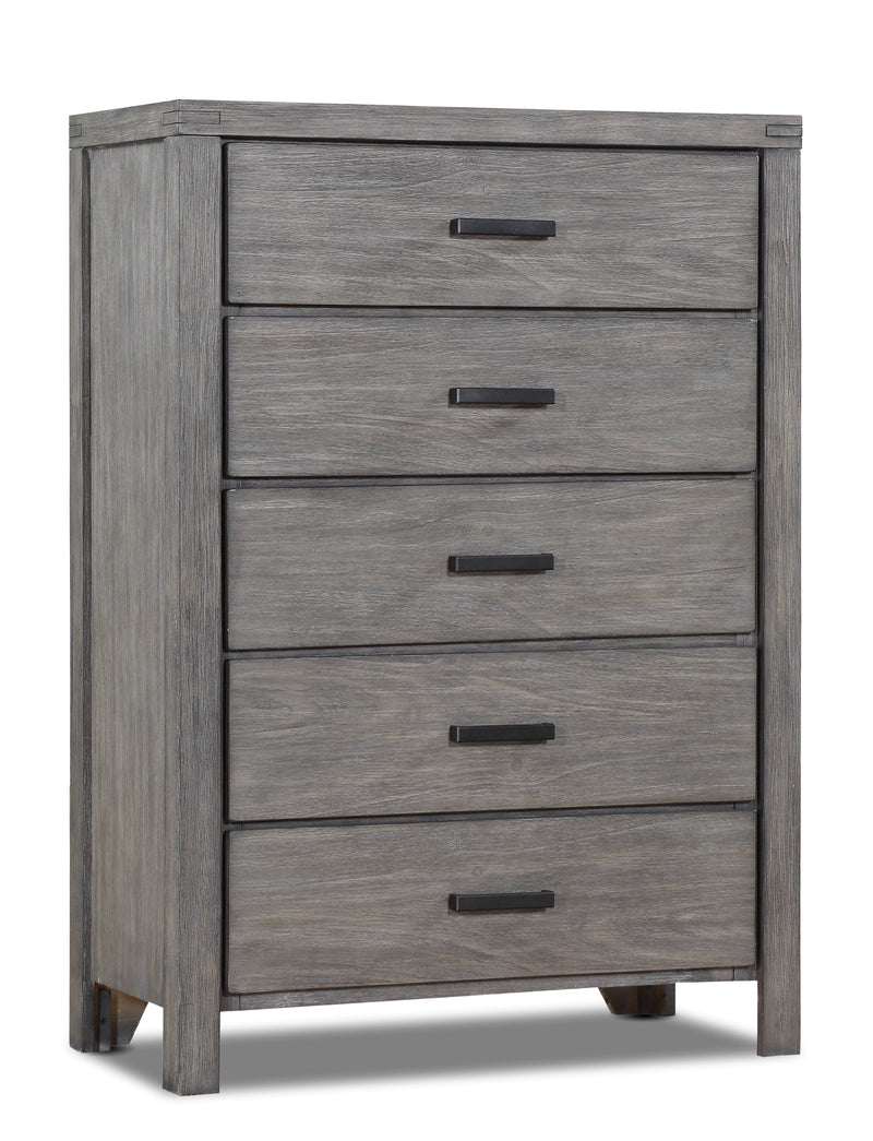 Conrad Chest - Wire-Brushed Grey