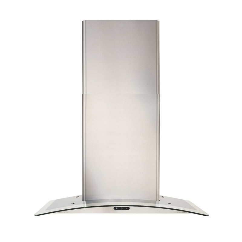 Broan Elite Stainless Steel 30" 400 CFM Curved Glass Chimney Range Hood - EW4630SS
