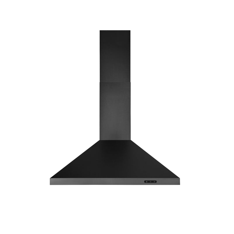 Broan Black Stainless Steel 30" 400 CFM Pyramidal Chimney Range Hood - EW4830BLS