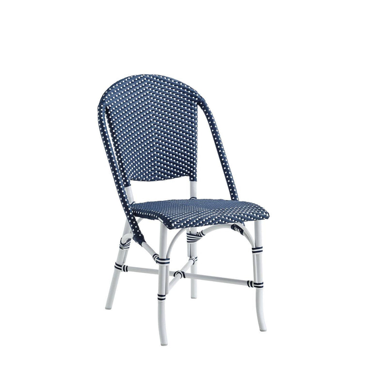 Okojima Outdoor Dining Chair - White/Navy