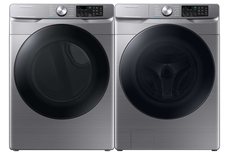 Samsung Platinum Front-Load Washer (5.2 cu. ft.) & Electric Dryer (7.5 cu. ft.) - WF45B6300AP/DVE45B6305P