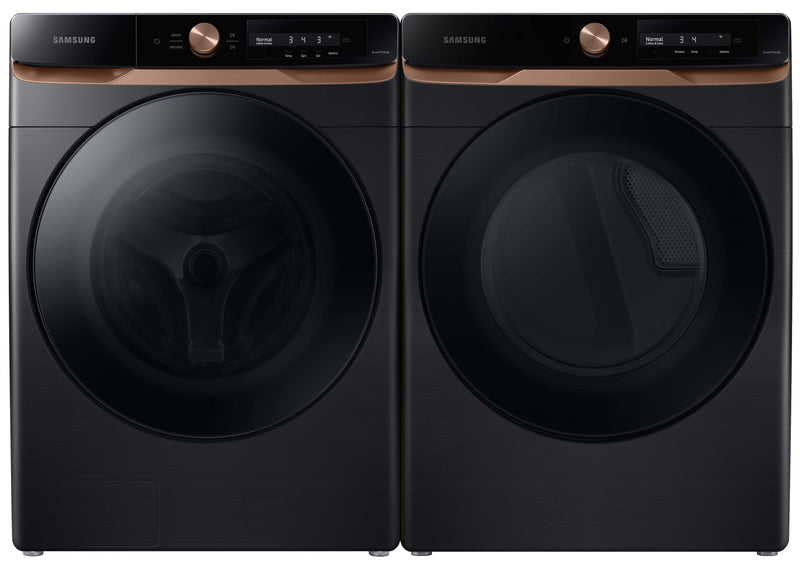 Samsung Black Stainless Front-Load Washer (5.3 cu. ft.) & Electric Dryer (7.5 cu. ft.) - WF46BG6500AVUS/DVE46BG6500VAC