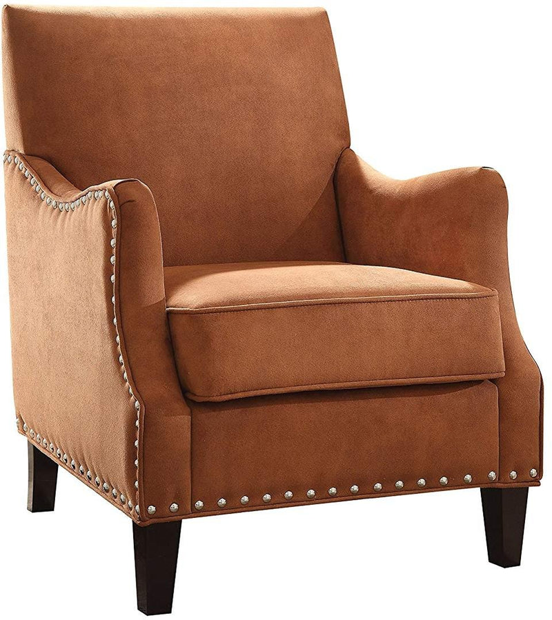 Kartli Accent Chair - Orange Fabric