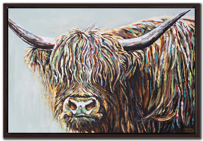 Scottish Highland Framed Wall Art - 36 x 48