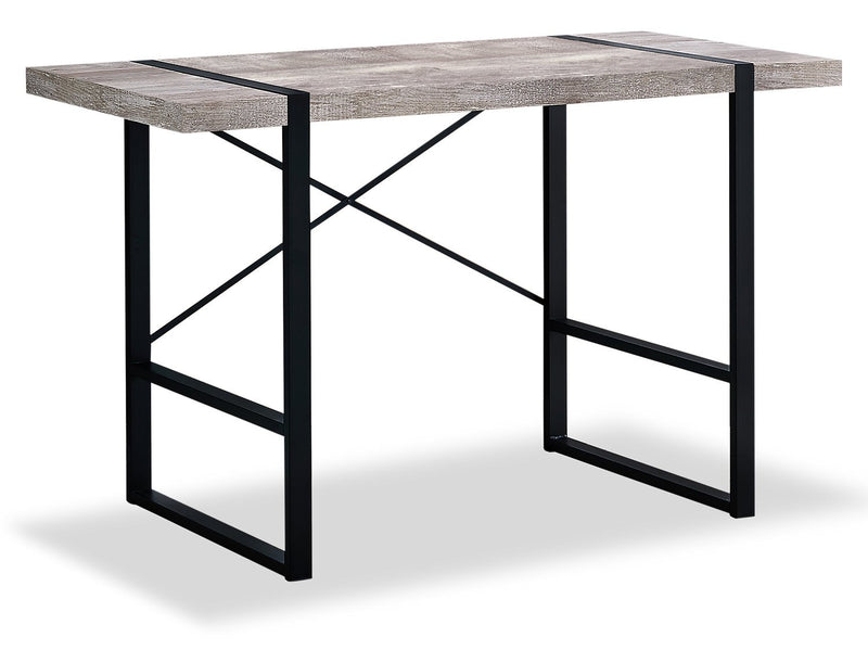 Lisgar Reclaimed Wood Look Desk - Taupe