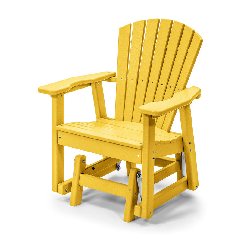 POLY LUMBER Just for Me Glider Bench - Yellow