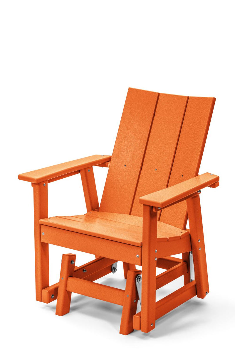 POLY LUMBER Stanhope Outdoor Gliding Chair - Tangerine Orange