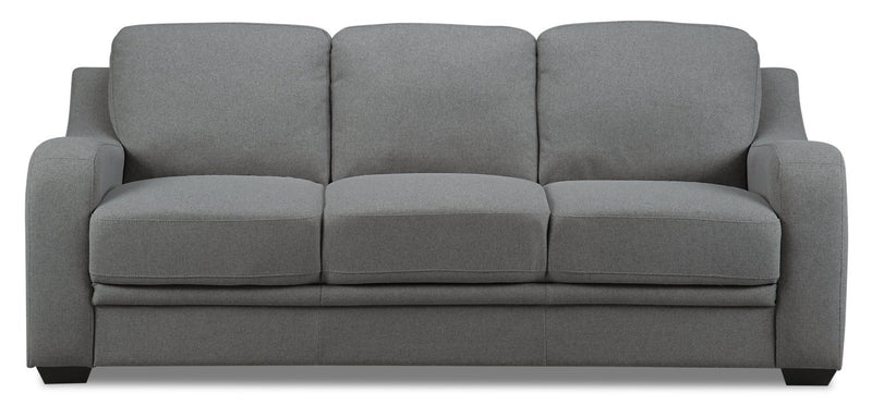 Laverne Linen-Look Fabric Sofa - Grey