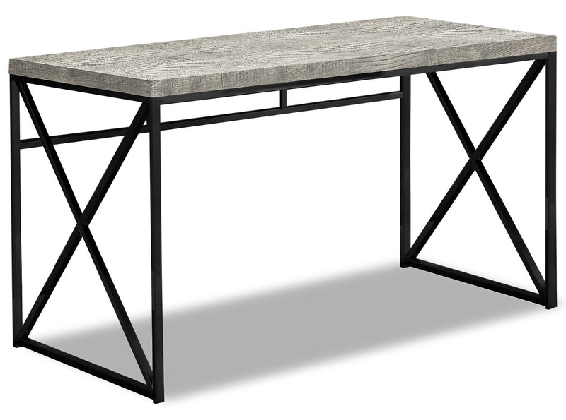 Latour Reclaimed Wood Look Desk - Grey