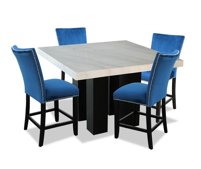 Westdale 5-Piece Counter-Height Dining Set - Blue