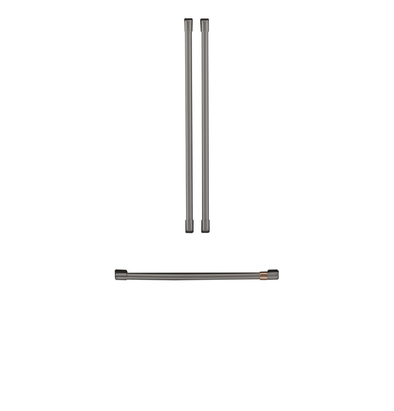 Café French-Door Refrigerator Brushed Black Handle Set - CXMA3H3PNBT - Accessory Kit in Brushed Black