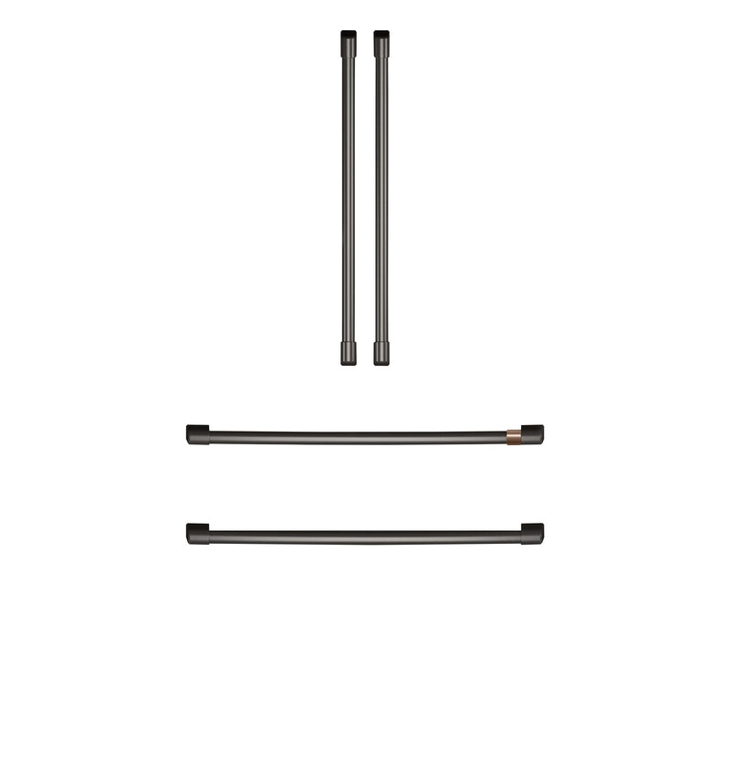 Café Brushed Black Refrigerator Handle Kit - CXQB4H4PNBT