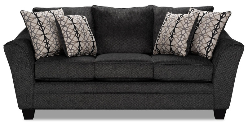 Sherwood Chenille Full-Size Condo Sofa Bed - Charcoal