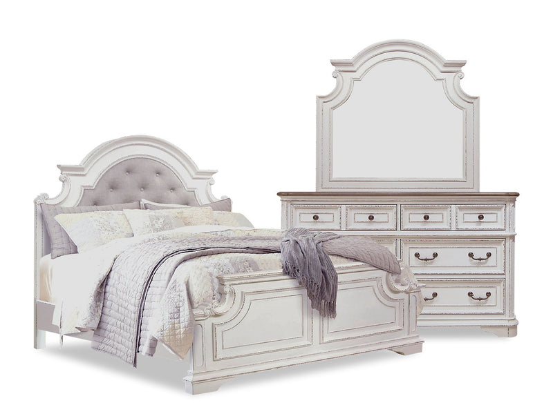 Aurelia 5-Piece King Bedroom Set - Antique White