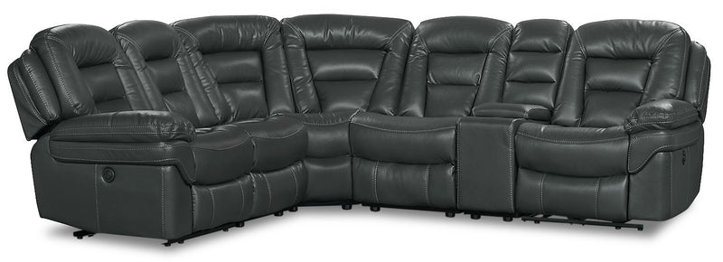 Quin 6-Piece Power Reclining Sectional - Grey