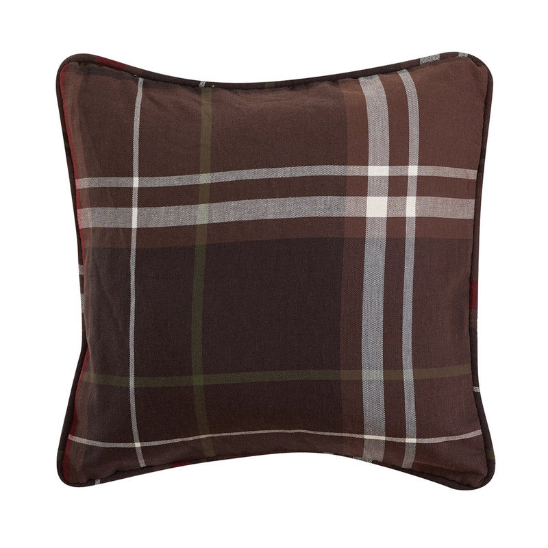 Stowe 18" x 18" Pillow - Brown/Red
