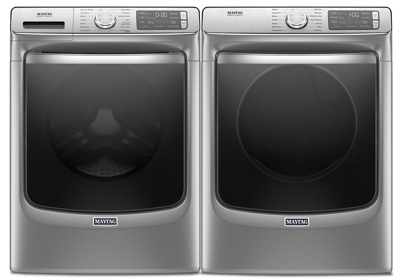 Maytag Front-Load 5.8 Cu. Ft. Smart Washer with Extra Power and 7.3 Cu. Ft. Gas Smart Dryer - Slate